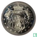 Cyprus Crown (D) 1936 (Copper-Nickel - PROOF) "Edward VIII Fantasy Coronation Medallion" - Afbeelding 2