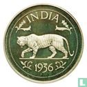 India Crown (D) 1936 (Silver - PROOF) "Duke and Duchess of Windsor Fantasy Medallion" - Image 2