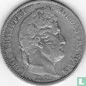 France 5 francs 1831 (Texte incus - Tête laurée - MA) - Image 2