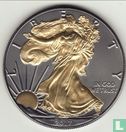 United States 1 dollar 2017 (coloured on both sides) "Silver Eagle" - Image 1