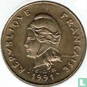 Polynésie française 100 francs 1991 - Image 1
