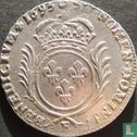 France 1 ecu 1693 (E - with palm branches) - Image 1