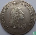 France 1/16 ecu 1686 (crowned L) - Image 2