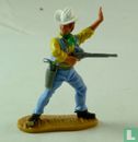 Cowboy sheriff blauw/geel - Afbeelding 1