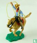 Cowboy op paard met Lasso - Afbeelding 1