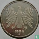 Duitsland 5 mark 1996 (G) - Afbeelding 1