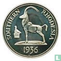 Southern Rhodesia Crown (D) 1936 (Silver - PROOF) "Edward VIII Fantasy Coronation Medallion" - Image 2
