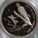 Frankrijk 100 francs 1991 (PROOF) "1992 Olympics - Albertville - Ski jumping" - Afbeelding 2