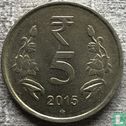 India 5 rupee 2015 (Hyderabad) - Afbeelding 1