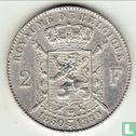 België 2 francs 1880 "50th anniversary Kingdom of Belgium" - Afbeelding 1