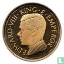 Palestine Crown (D) 1936 (Gilt Copper - PROOF) "Edward VIII Fantasy Coronation Medallion" - Image 1