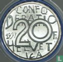Switzerland 20 francs 1997 (PROOF) "200th anniversary of the birth of Albert Bitzius named Jeremias Gotthelf" - Image 1