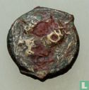 Syracuse, Sicile  AE15  (Hemilitron, Dauphin dans la roue, Grèce antique)  400 BCE - Image 2