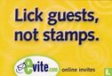 evite.com "Lick guests, not stamps" - Image 1