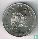 Insel Man 5 Pence 1976 (Kupfer-Nickel - PM auf beiden Seiten) - Bild 2