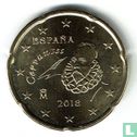 Espagne 20 cent 2018 - Image 1