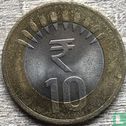 India 10 rupees 2016 (Mumbai) - Image 2