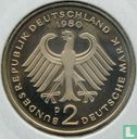 Germany 2 mark 1980 (D - Konrad Adenauer) - Image 1