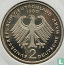 Germany 2 mark 1980 (F - Konrad Adenauer) - Image 1
