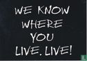 Amnesty International - Eddie Izzard "We Know Where You Live. Live!" - Bild 1