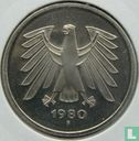 Allemagne 5 mark 1980 (F) - Image 1