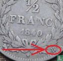 France ½ franc 1840 (B) - Image 3