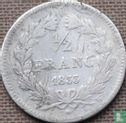 Frankrijk ½ franc 1833 (W) - Afbeelding 1