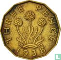 Verenigd Koninkrijk 3 pence 1938 (type 2) - Afbeelding 1