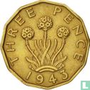 Verenigd Koninkrijk 3 pence 1943 (type 2) - Afbeelding 1