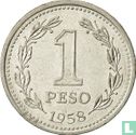 Argentine 1 peso 1958 - Image 1