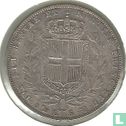 Sardinië 5 lire 1848 (anker) - Afbeelding 2