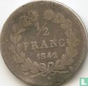Frankrijk ½ franc 1842 (A) - Afbeelding 1