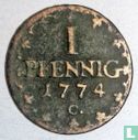 Saxony-Albertine 1 pfennig 1774 - Image 1