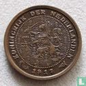 Netherlands ½ cent 1917 (misstrike) - Image 1