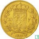 France 20 francs 1817 (W) - Image 1