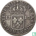 France ½ ecu 1713 (A - with crowned escutcheon) - Image 1