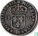 France ¼ écu 1710 (BB) - Image 1