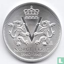 Norway Medallic Issue ND (Silver - PROOF) "Norway through the Second World War - Nordmenn i Tysk Fangenskap" - Afbeelding 2