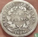 Frankrijk ½ franc 1808 (K) - Afbeelding 1