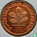 Germany 1 pfennig 1994 (A) - Image 1