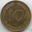 Germany 10 pfennig 1990 (G - misstrike) - Image 2