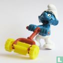 Smurf with lawn-mower - Image 1