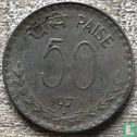 India 50 paise 1975 (Hyderabad) - Image 1