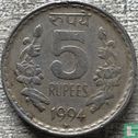Indien 5 Rupien 1994 (Hyderabad - Security edge) - Bild 1