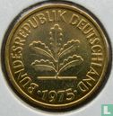 Duitsland 5 pfennig 1975 (D) - Afbeelding 1