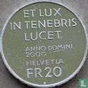 Zwitserland 20 francs 2000 "Anno Domini 2000 - Lumen Christi" - Afbeelding 1
