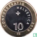 Zwitserland 10 francs 2016 "Alpine flora" - Afbeelding 1