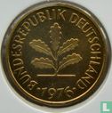 Duitsland 5 pfennig 1976 (J) - Afbeelding 1
