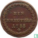 Pfalz-Birkenfeld-Zweibrücken 1 kreutzer 1788 - Image 1