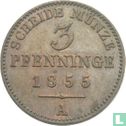 Pruisen 3 pfenninge 1855 - Afbeelding 1